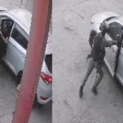 İsrail polisi Filistinlilerin i&ccedil;inde bulunduğu aracın i&ccedil;ine bomba atıp kapıları kapattı