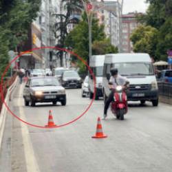 "Park ediyorum" numarası s&ouml;kmedi: Geri geri ka&ccedil;maya &ccedil;alıştı, b&ouml;yle yakalandı