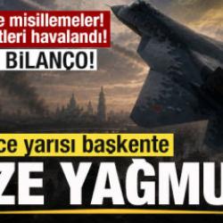 Peş peşe misillemeler! Savaş jetleri havalandı! Gece yarısı başkente f&uuml;ze yağmuru