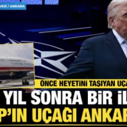 Son dakika... Trump'ın u&ccedil;ağı Ankara'da! 17 yıl sonra bir ilk!