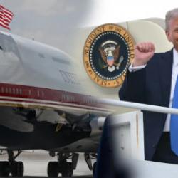 Tam 800 milyon dolar değerinde! İşte Trump'ın u&ccedil;an kalesi: BOEİNG VC-25B!