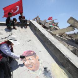 Gazze'de 15 Temmuz selamı