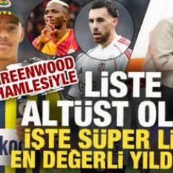 Greenwood hamlesi listeyi alt&uuml;st etti! İşte S&uuml;per Lig'in en değerli yıldızları