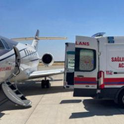 Mardin'de ambulans u&ccedil;ak 14 g&uuml;nl&uuml;k bebek i&ccedil;in havalandı