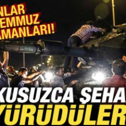 Onlar 15 Temmuz kahramanları! Korkusuzca şehadete y&uuml;r&uuml;d&uuml;ler!