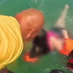 Boğulma tehlikesi yaşayan gen&ccedil; kızı cankurtaran ekipleri son anda kurtardı