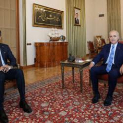 TBMM Başkanı Kurtulmuş, Katar B&uuml;y&uuml;kel&ccedil;isi Al-Henzab&rsquo;ı kabul etti