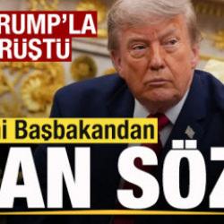 Başbakan se&ccedil;ildi ilk Trump'la g&ouml;r&uuml;şt&uuml;! İran s&ouml;z&uuml;