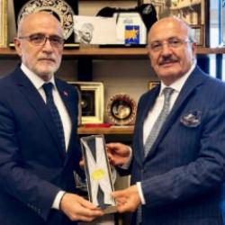 Başdanışman Yal&ccedil;ın Top&ccedil;u, Taşk&ouml;pr&uuml; Belediye Başkanı H&uuml;seyin Arslan&rsquo;ı K&uuml;lliye&rsquo;de ağırladı