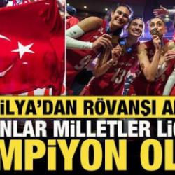Brezilya'dan r&ouml;vanşı aldık! Filenin Sultanları, Milletler Ligi'nde şampiyon oldu