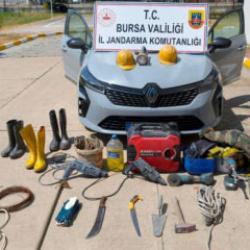 Bursa'da 35 metrelik t&uuml;nelde ka&ccedil;ak kazı yapan 5 ş&uuml;pheli yakalandı