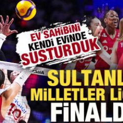 Ev sahibini kendi seyircisi &ouml;n&uuml;nde susturduk! Sultanlar, Milletler Ligi'nde finalde