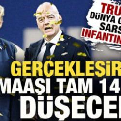 Trump'ın d&uuml;nya g&uuml;ndemini sarsacak Infantino planı! Ger&ccedil;ekleşirse maaşı 14 kat d&uuml;şecek