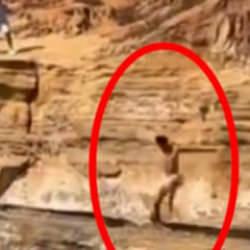 ABD'de 17 Yaşındaki gen&ccedil; u&ccedil;urumdan kayalara &ccedil;akıldı