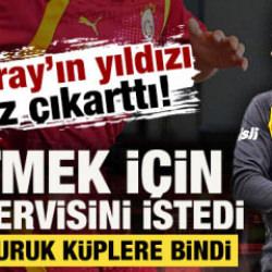 Galatasaraylı yıldız gitmek i&ccedil;in bonservisini istedi: Okan Buruk k&uuml;plere bindi