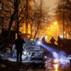Kiev'e bombardıman: &Ccedil;ok sayıda &ouml;l&uuml; ve yaralı var