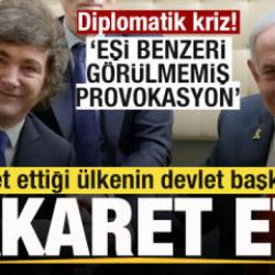 Se&ccedil;im &ouml;ncesi gittiği &uuml;lkenin devlet başkanına hakaret etti! Diplomatik krize neden oldu