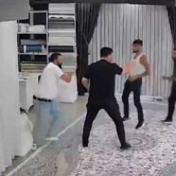 Sokaktaki kavga perdecide devam etti o anlar kameralara yansıdı...