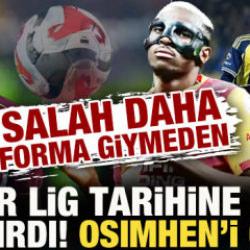 Salah daha forma giymeden S&uuml;per Lig tarihine adını yazdırdı! Osimhen'i geride bıraktı