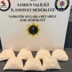 Samsun&rsquo;da narkotik pususu: Tırın gizli b&ouml;lmesinden kilolarca zehir fırladı!