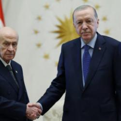 Son Dakika: Erdoğan ile Bah&ccedil;eli K&uuml;lliye'de bir araya geldi