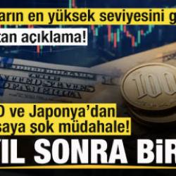  Son yılların en y&uuml;ksek seviyesini g&ouml;rd&uuml;! ABD ve Japonya'dan piyasaya şok m&uuml;dahale! 