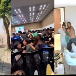 Endonezya'daki 7,7 şiddetindeki depremde dehşete d&uuml;ş&uuml;ren anlar