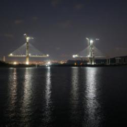 İstanbul'un siluetine yeni simge: Kanal İstanbul'un ilk k&ouml;pr&uuml;s&uuml; y&uuml;kseliyor
