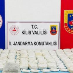 Kilis&rsquo;te 90 kilogram sentetik uyuşturucu ele ge&ccedil;irildi