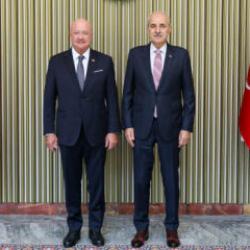 TBMM Başkanı Kurtulmuş, Avusturya Şans&ouml;lyesi Stocker'ı kabul etti