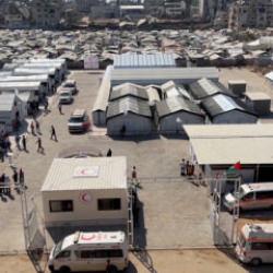 T&uuml;rkiye'nin desteğiyle Gazze'de 120 yataklı sahra hastanesi hizmete a&ccedil;ıldı
