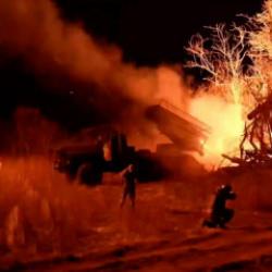 Ukrayna-Rusya savaşında feci g&ouml;r&uuml;nt&uuml;ler! Tonlarca bomba yağdı. 1320 asker kaybı!