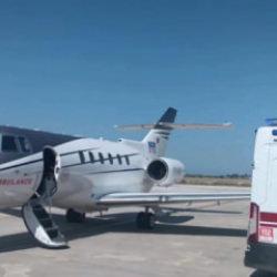 1 aylık bebek i&ccedil;in u&ccedil;ak ambulans havalandı