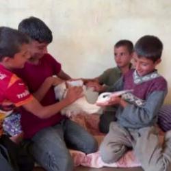 Hatay'da misafirperverlikte sınır yok! G&ouml;&ccedil;te yorgun d&uuml;şen leyleği evlerinde ağırladılar