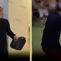 Kul&uuml;p başkanı şovunu yaptı! Para dolu &ccedil;antayı soyunma odasının ortasına sa&ccedil;tı