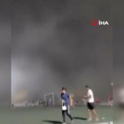 Meksika&rsquo;da stadyumu fırtına vurdu