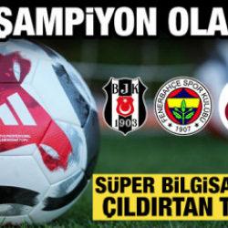 S&uuml;per bilgisayardan taraftarları &ccedil;ıldırtan tahmin: S&uuml;per Lig'de şampiyon kim olacak?