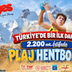 Deniz yok ama plaj hentbolu var! T&uuml;rkiye&rsquo;de bir ilk Erciyes&rsquo;te