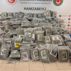 Hamzabeyli Sınır Kapısı'nda 287 kilo 910 gram esrar ele ge&ccedil;irildi