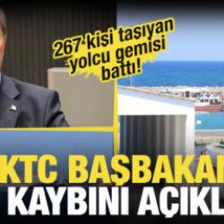 Son dakika: 267 kişi taşıyan yolcu gemisi battı! KKTC Başbakanı: 8 kişi yaşamını yitirdi