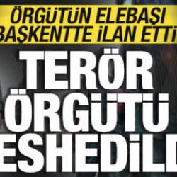 &Ouml;rg&uuml;t&uuml;n elebaşı başkentte ilan etti! Ter&ouml;r &ouml;rg&uuml;t&uuml; SDG feshedildi!