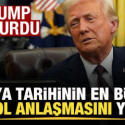Trump duyurdu: Rezerv iki katına &ccedil;ıktı! D&uuml;nya tarihinin en b&uuml;y&uuml;k petrol anlaşmasını yaptık