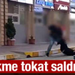 G&uuml;r&uuml;lt&uuml; kavgasında birbirlerine tekme tokat saldırdılar