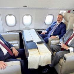 Bakan Fidan ve G&uuml;ler, Bişkek'te