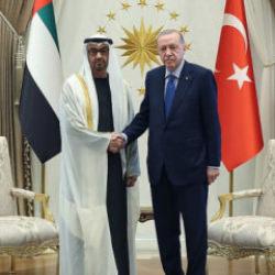 Cumhurbaşkanı Erdoğan, Al Nahyan ile g&ouml;r&uuml;şt&uuml;