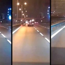 İstanbul'da trafik ter&ouml;r&uuml; kamerada: Otomobilin &ccedil;arptığı motosikletliler koşarak ka&ccedil;tı!