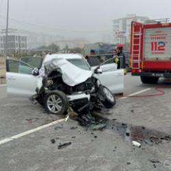 Samsun&rsquo;da SUV ara&ccedil; direğe &ccedil;arptı: &Ouml;l&uuml; ve yaralılar var
