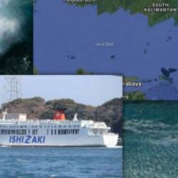 243 kişiyi taşıyan gemi yan yattı
