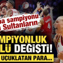 Avrupa şampiyonu olan Filenin Sultanları'nın şampiyonluk &ouml;d&uuml;l&uuml; değişti