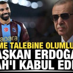 G&ouml;r&uuml;şme talebine olumlu yanıt! Başkan Erdoğan, Salah'ı kabul edecek